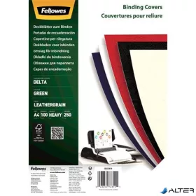   Hátlap, A4, 250 g, matt, FELLOWES "Delta", zöld, 100 db