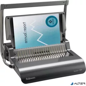 Spirálozógép, műanyag spirálkötéshez, manuális, 500 lap, FELLOWES "Quasar+"