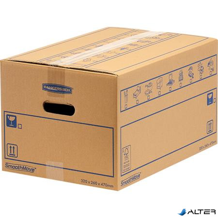 Költöztető doboz, 32x26X47 cm, FELLOWES "SmoothMove™ Everyday", kicsi