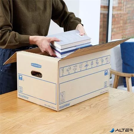 Költöztető doboz, 32x26X47 cm, FELLOWES "SmoothMove™ Everyday", kicsi