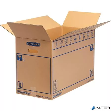 Költöztető doboz, 44x32,5X70 cm, FELLOWES "SmoothMove™ Everyday", nagy