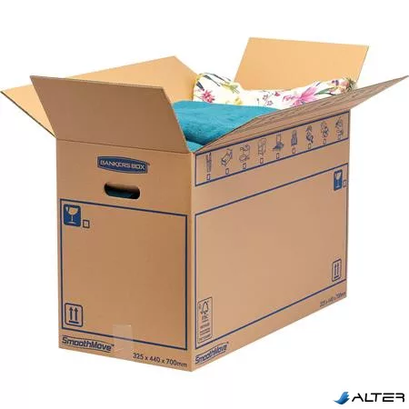 Költöztető doboz, 44x32,5X70 cm, FELLOWES "SmoothMove™ Everyday", nagy