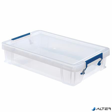 Műanyag tároló doboz, átlátszó, 5,5 liter, FELLOWES, "ProStore™"