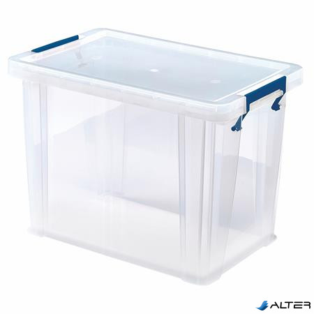Műanyag tároló doboz, átlátszó, 18,5 liter, FELLOWES, "ProStore™"