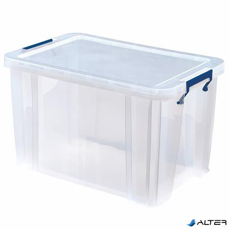 Műanyag tároló doboz, átlátszó, 26 liter, FELLOWES, "ProStore™"