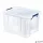 Műanyag tároló doboz, átlátszó, 36 liter, FELLOWES, "ProStore™"