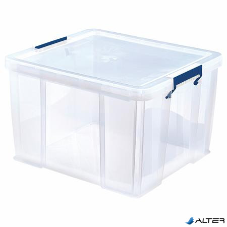 Műanyag tároló doboz, átlátszó, 48 liter, FELLOWES, "ProStore™"