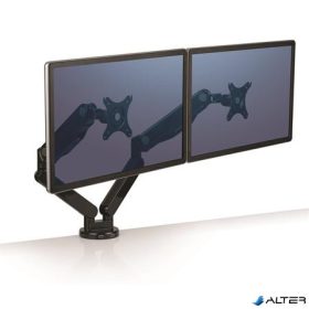   Monitortartó kar, két monitorhoz, FELLOWES "Platinum Series™Dual", fekete