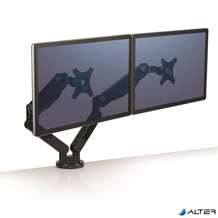 Monitortartó kar, két monitorhoz, FELLOWES "Platinum Series™Dual"
