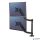 Monitortartó kar, két monitorhoz, FELLOWES, "Platinum Series™ Dual Stacking", fekete