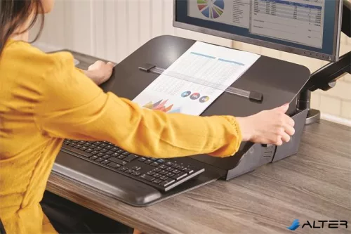Író pad/dokumentumtartó, FELLOWES 'Hana™', fekete