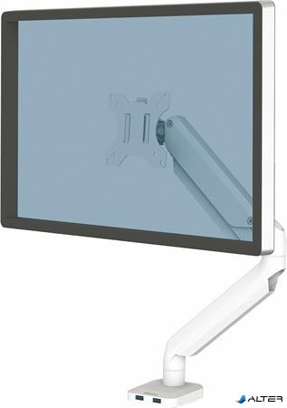 Monitortartó kar, egy monitorhoz, FELLOWES "Platinum Series™ Single", fehér