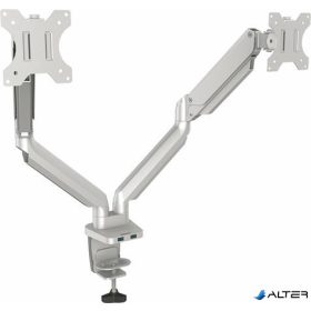   Monitortartó kar, két monitorhoz, FELLOWES "Platinum Series™ Dual", ezüst