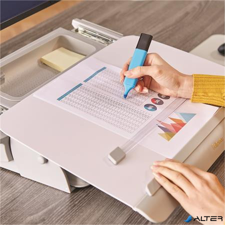 Író pad/dokumentumtartó, FELLOWES "Hana™", fehér