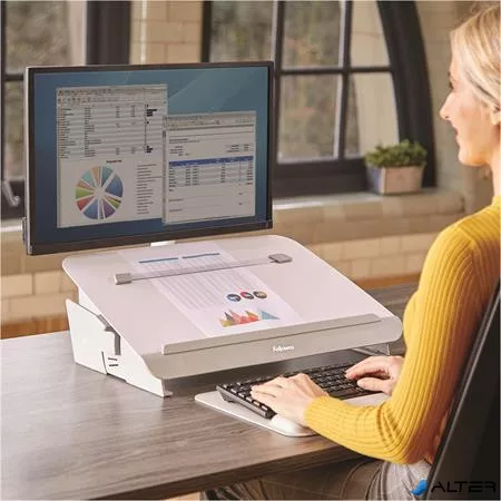 Író pad/dokumentumtartó, FELLOWES 'Hana™', fehér