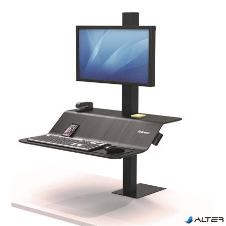Ülő/álló munkaállomás, FELLOWES, 'Lotus™ VE', egy monitorhoz