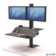 Ülő/álló munkaállomás, FELLOWES, "Lotus™ VE", két monitorhoz