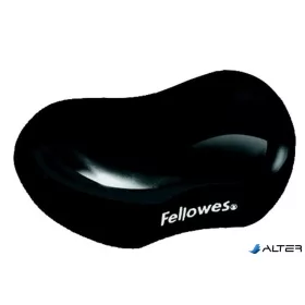   Csuklótámasz, mini, géltöltésű, FELLOWES "Crystal™ Gel", fekete