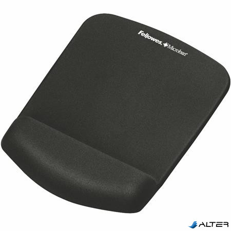 Egéralátét csuklótámasszal, habtöltésű, FELLOWES "PlushTouch™", fekete