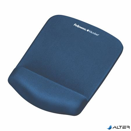 Egéralátét csuklótámasszal, habtöltésű, FELLOWES "PlushTouch™", kék