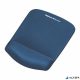 Egéralátét csuklótámasszal, habtöltésű, FELLOWES "PlushTouch™", kék