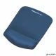 Egéralátét csuklótámasszal, habtöltésű, FELLOWES "PlushTouch™", kék