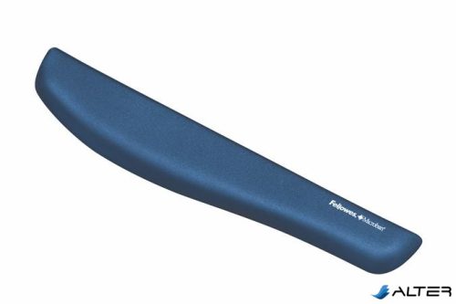 Csuklótámasz billentyűzethez, habtöltésű, FELLOWES "PlushTouch™", kék