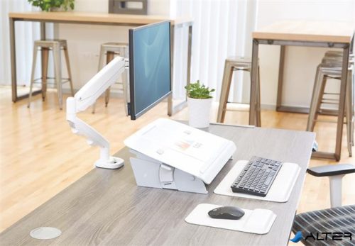 Monitortartó kar, egy monitorhoz, FELLOWES "Eppa™  "Single", fehér