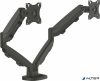 Monitortartó kar két monitorhoz, FELLOWES "Eppa™  "Dual", fekete