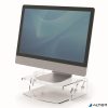 Monitorállvány, állítható, FELLOWES "Clarity™, átlátszó