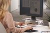 Monitorállvány, állítható, FELLOWES "Clarity™, átlátszó