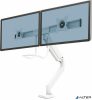 Monitortartó kar, két monitorhoz, FELLOWES "Eppa™ Crossbar", fehér