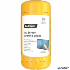 Tisztítókendő, képernyőhöz, 100 db, FELLOWES