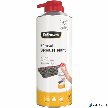 Sűrített levegős porpisztoly, HFC mentes, gyúlékony, 520 ml/350 ml, FELLOWES