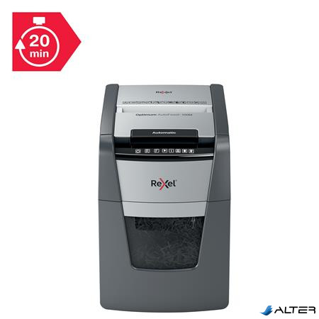 Iratmegsemmisítő, mikrokonfetti, 100 lap, REXEL 'Optimum AutoFeed+ 100M'