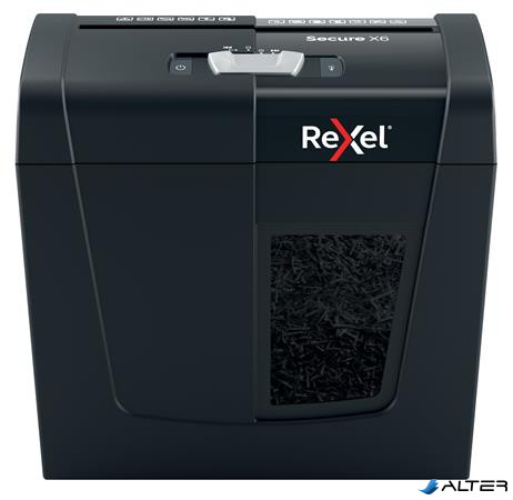 Iratmegsemmisítő, konfetti, 6 lap, REXEL, "Secure X6"