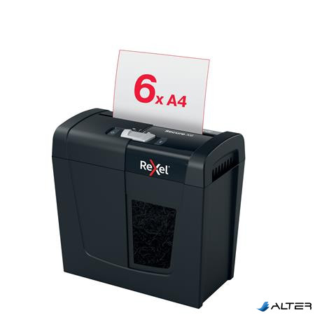 Iratmegsemmisítő, konfetti, 6 lap, REXEL, 'Secure X6'
