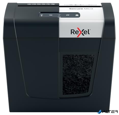 Iratmegsemmisítő, mikrokonfetti, 3 lap, REXEL, "Secure MC3"