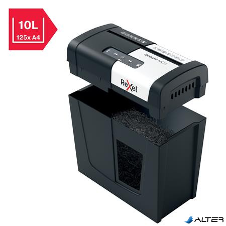 Iratmegsemmisítő, mikrokonfetti, 3 lap, REXEL, 'Secure MC3'