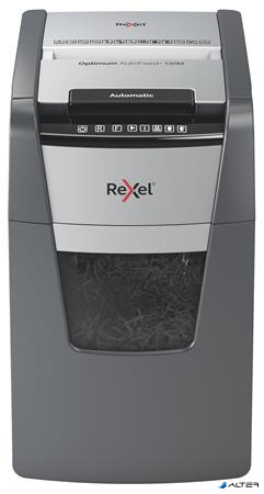 Iratmegsemmisítő, mikrokonfetti, 130 lap, REXEL, "Optimum AutoFeed+ 130M"