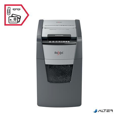 Iratmegsemmisítő, mikrokonfetti, 150 lap, REXEL "Optimum AutoFeed+ 150M"