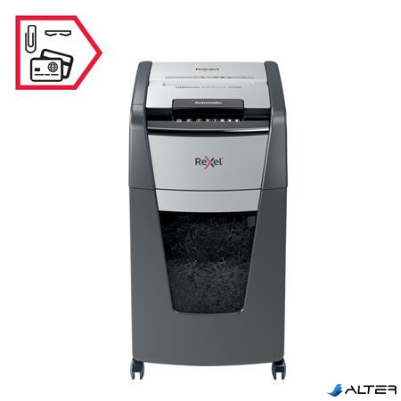 Iratmegsemmisítő, mikrokonfetti, 225 lap, REXEL, 'Optimum AutoFeed+ 225M'