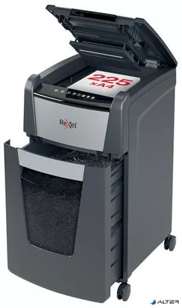 Iratmegsemmisítő, konfetti, 225 lap, REXEL, 'Optimum AutoFeed+ 225X'