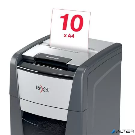 Iratmegsemmisítő, konfetti, 225 lap, REXEL, 'Optimum AutoFeed+ 225X'