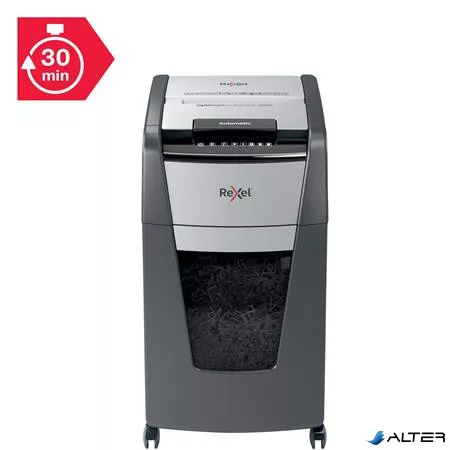 Iratmegsemmisítő, konfetti, 225 lap, REXEL, 'Optimum AutoFeed+ 225X'