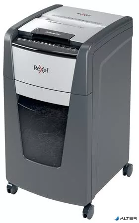 Iratmegsemmisítő, konfetti, 300 lap, REXEL, "Optimum AutoFeed+ 300X"