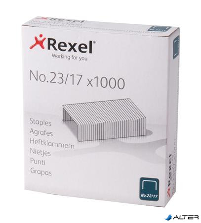 Tűzőkapocs, 23/17, REXEL "Gladiator"