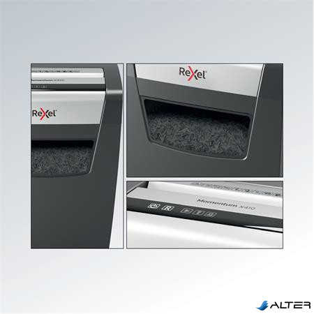 Iratmegsemmisítő, konfetti, 10 lap, REXEL, "Momentum X410"