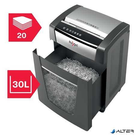 Iratmegsemmisítő, konfetti, 20 lap, REXEL, "Momentum X420"