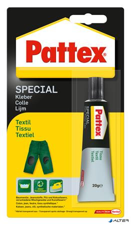 Ragasztó, speciális, 20 g, HENKEL "Pattex Repair Special Textil"